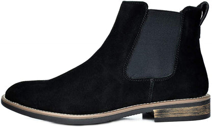 Bruno Marc Men's Suede Leather Chelsea Ankle Boots, Fashion, Walking and Comfort Casual Business Shoes,Size 8,Black,URBAN-06