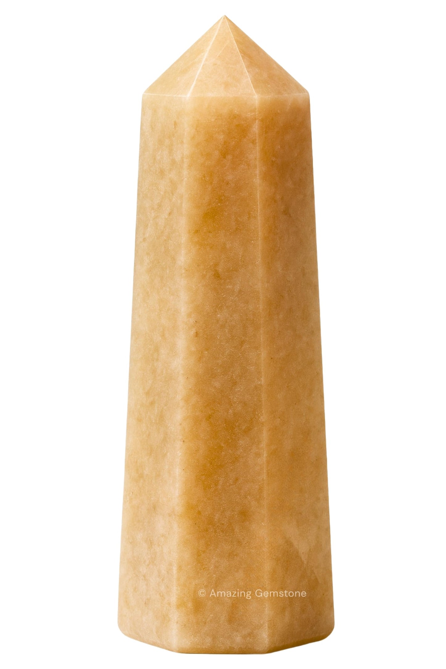 Amazing Gemstone Cream Moonstone Crystal Towers - Natural Healing Crystal Point Obelisk for Reiki Healing and Crystal Grid (3" to 4" INCH)