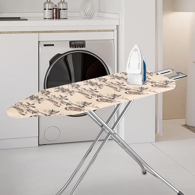 Sparrow Ironing Board Cover 54x15 inches, Forest Bird Standard Ironing Board