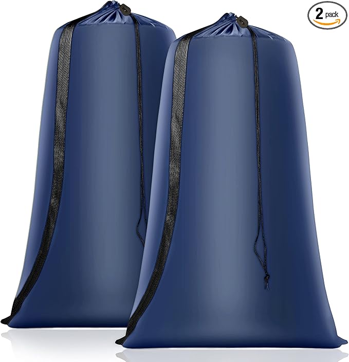 Heavy Duty Laundry Bag 2 Pack XL Nylon Laundry Bags