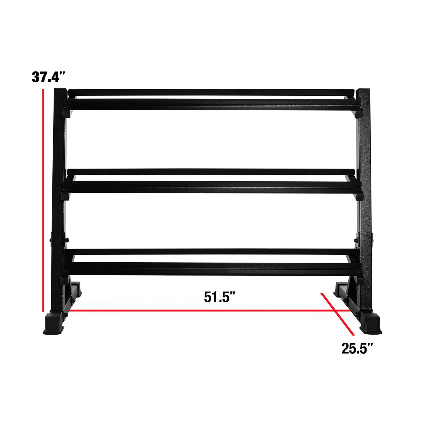 CAP Barbell Dumbbell Rack | 5-50lb or 5-75lb Dumbbell Storage | Multiple Options