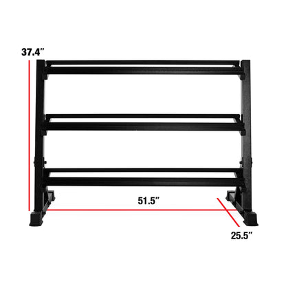 CAP Barbell Dumbbell Rack | 5-50lb or 5-75lb Dumbbell Storage | Multiple Options