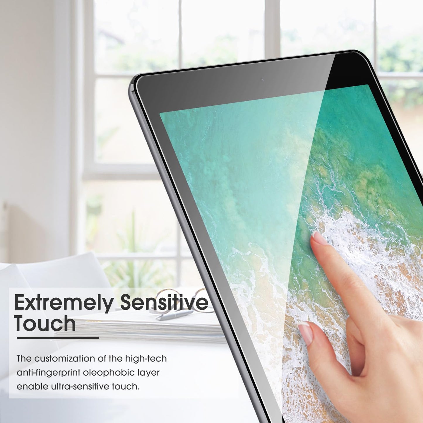 OMOTON Screen Protector for iPad Air 5th 4th Generation (Air 5/4, 10.9 Inch, 2022/2020) iPad Pro 11 Inch (2022/2021/2020/2019) Tablet - Tempered Glass, Case Friendly, Apple Pencil Compatible, 2 Pack