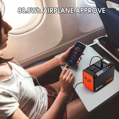 Takki 88.8Wh Portable Power Station Lithium Battery Solar Generator Power Bank with 110V AC Outlet Battery Backup for Camping Home Use Emergency(Solar Panel Optional)