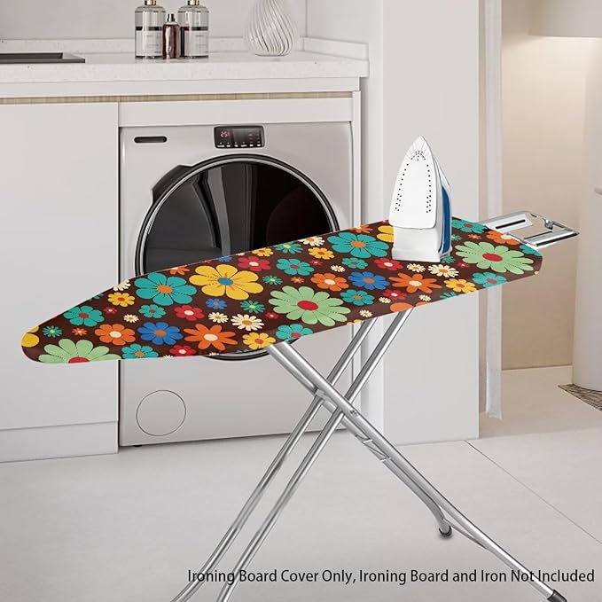 Hippie Flower Design Extra Thick Ironing Board Covers