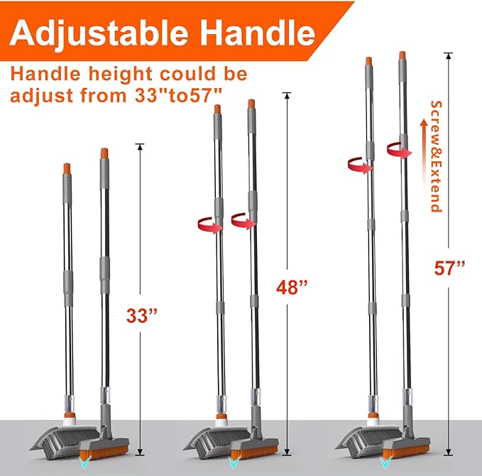 Heavy Duty Floor Scrub Brush and Grout Cleaner Tool