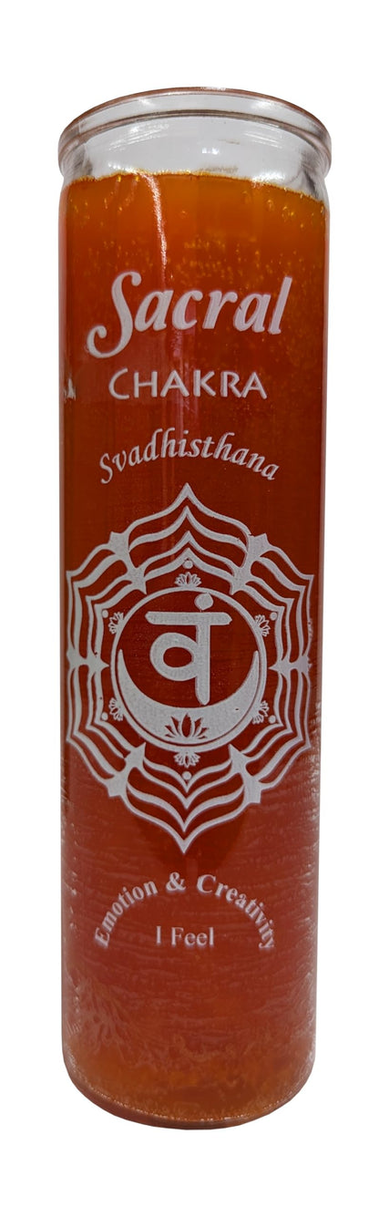 Generic Sacral Chakra 7 Day Orange Candle
