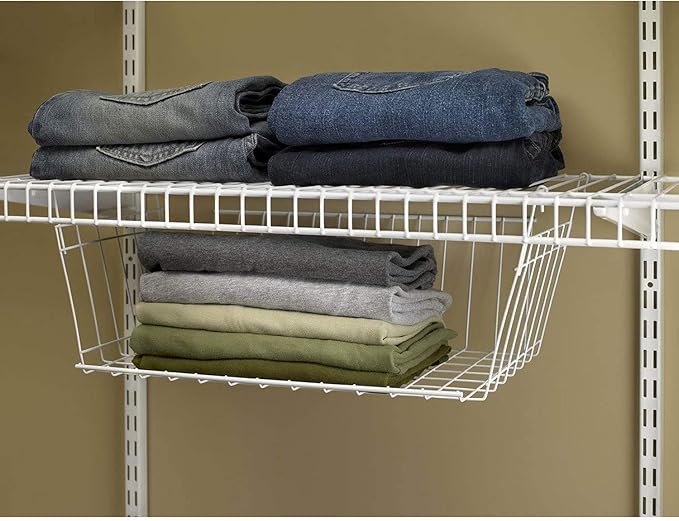 ClosetMaid 17 Inch Wide Hanging Basket Wire Shelving Accessory