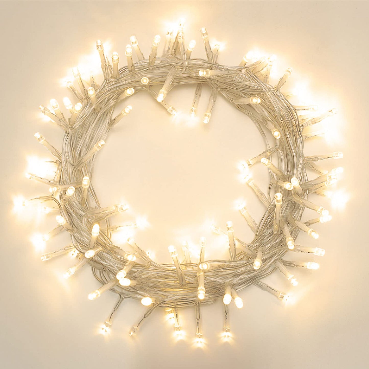 LIOPEED 42ft 120 Led Battery Powered String Lights, IP65 Waterproof 8 Modes Twinkle Fairy Lights with Timer for Bedroom, Garden, Party, Christmas Tree Indoor Outdoor Decorations, Warm White