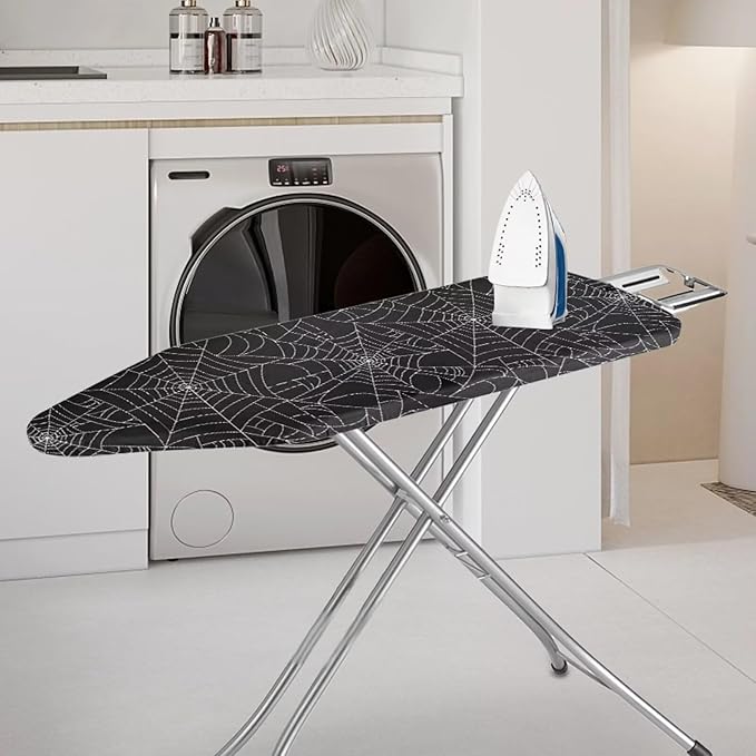 GLENLCWE Black Spider Cobweb Ironing Board Cover