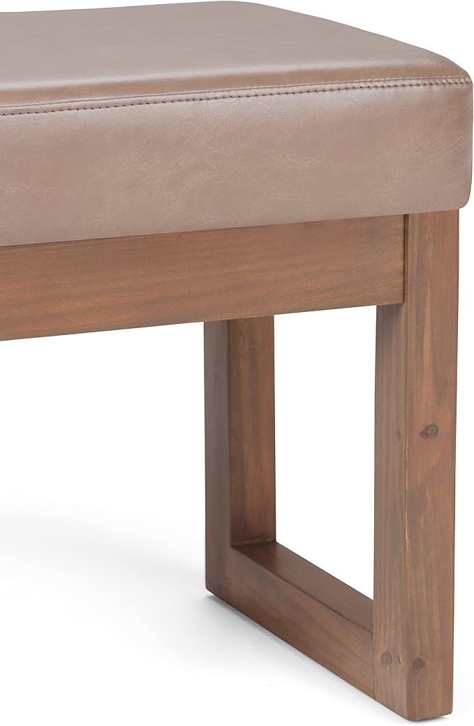 SIMPLIHOME Milltown Small Ottoman Bench