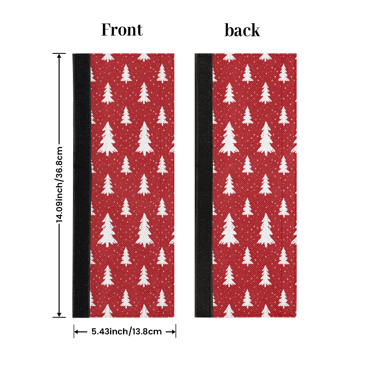 Pardick Christmas Refrigerator Door Handle Covers Set of 2, Christmas Tree Fridge Handle Cover Washable Fridge Dishwasher Oven Door Decor Protector Handle Cover, Keep Your Kitchen Appliance Clean