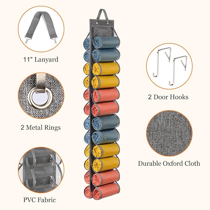 Lirex Hanging Yoga Legging Storage Organizer