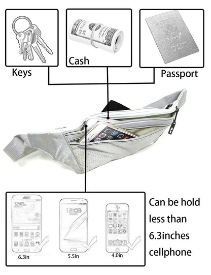 Naoki Outdoor Sports Running & Jogging & Travel Waterproof Utralthin Waist Pack/Bag Runner Belt