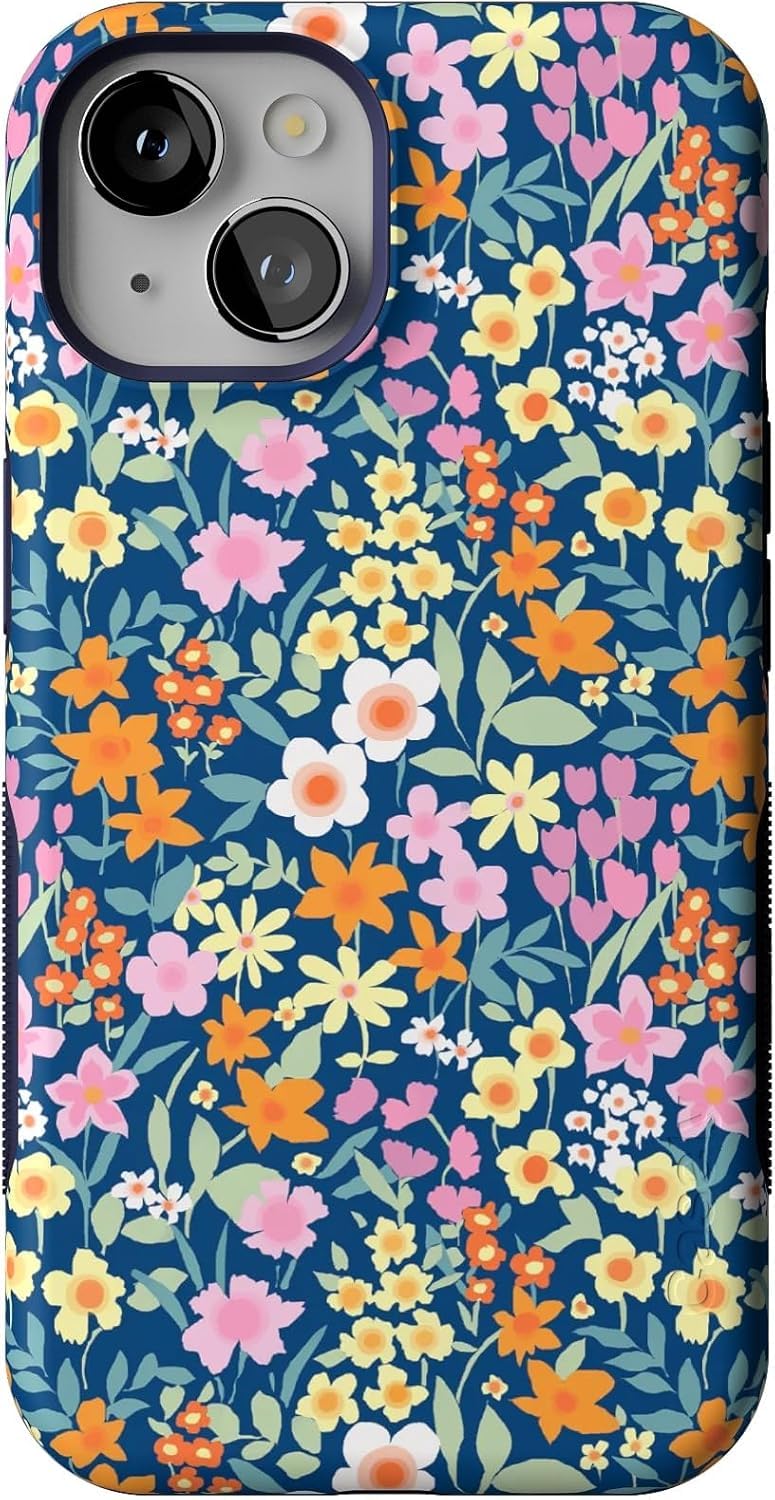 Casely iPhone 14 Case | Pastel Garden | Sunday Best | Compatible with MagSafe | Bold Protective Design