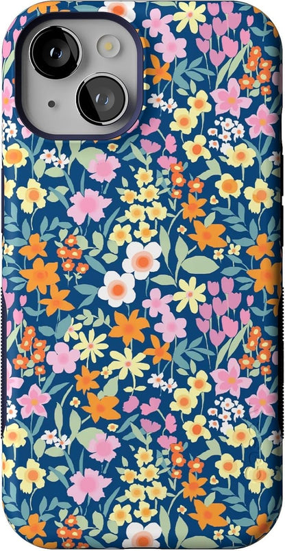 Casely iPhone 14 Case | Pastel Garden | Sunday Best | Compatible with MagSafe | Bold Protective Design