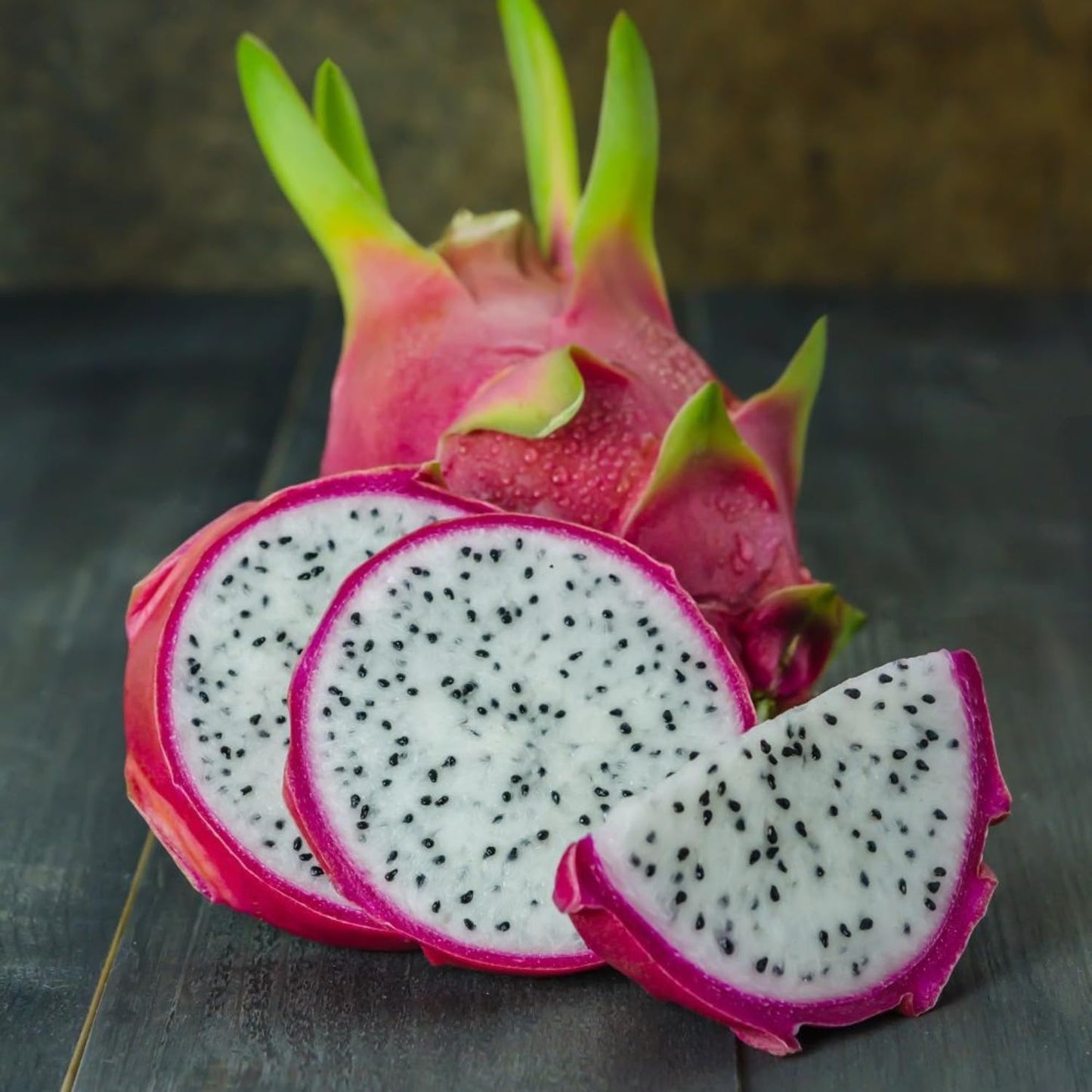 Dragon Fruit Live Plant, Fully Rooted in 4'' Pot, White Dragon Fruit Plants for Garden