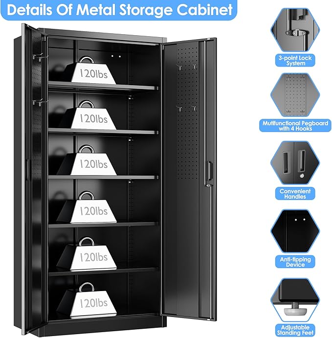 SUXXAN Metal Storage Cabinet