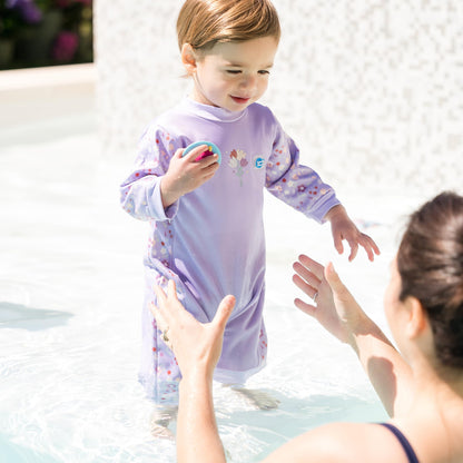 Splash About Warm in One Baby Wetsuit, Lilac Spring, 6-12 Months
