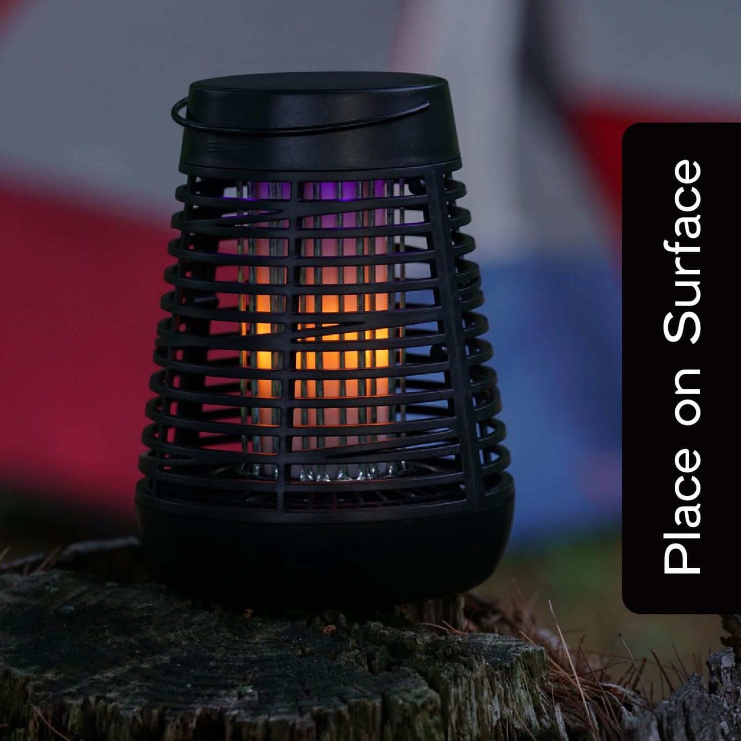 PIC Portable Solar Insect Killer Torch (FLPT), Bug Zapper and Flame Accent Light, Kills Bugs on Contact