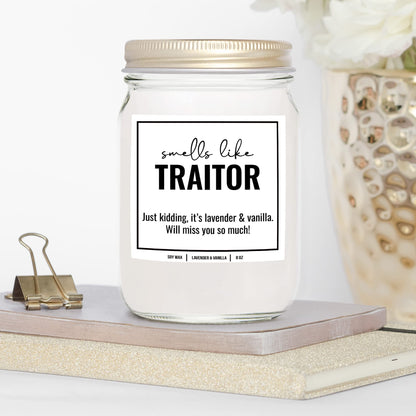You Nique Designs New Job Candle for Women, 9 Ounces, Going Away Gifts for Coworker, Coworker Leaving Candle for Women, Farewell, Goodbye, All Natural Soy Aromatherapy Candles (Lavender & Vanilla)