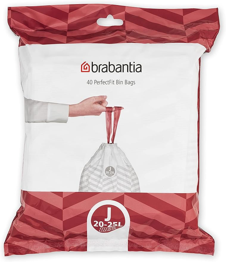 Brabantia PerfectFit Trash Bags Thick Plastic Trash Can Liners