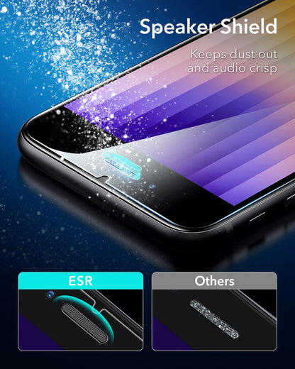ESR 3 Pack for iPhone 16 Pro Max Screen Protector, [9H Hardness] [Military Grade Shatterproof] Tempered Glass Film with Flawless Fit Tray, HD Clear, Scratch Resistant
