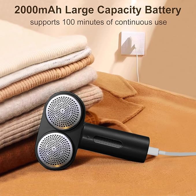Fabric Shaver, Handzee Electric Lint Shaver, Dual Motor Sweater Shaver