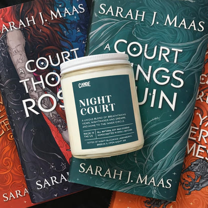 CE Craft Night Court Candle – Jasmine & Cool Breeze – Soy Wax, Hand-Poured, Bookish Fantasy Home Fragrance Gift - Sarah J. Maas, ACOTAR