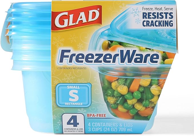 Glad GladWare Freezerware Food Storage Containers