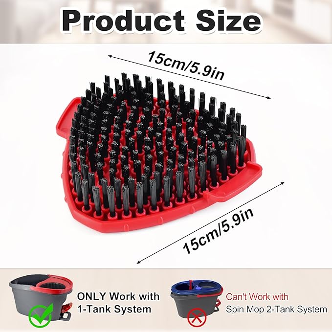 2 Pack Upgrade Scrub Brush Replace Heads Compatible