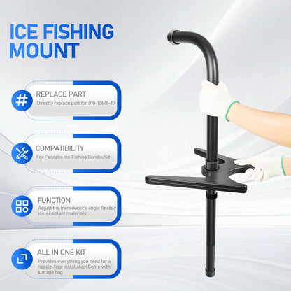 Replacement Part for 010-12676-10 Ice Fishing Mount Compatible with Garmin Panoptix PS22-TR Ice Fishing Bundle/Kit with Storage Bag