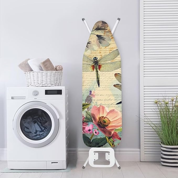 Dragonfly Ironing Board Cover and Pad 15x54 Inch, Iron Board Cover