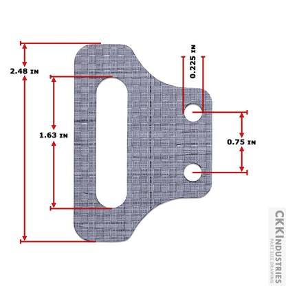 [1 Pair] OWB Curv Belt Loops for Holsters - (Black) - (No Hardware) - (12 Layers) - (Fits Belt Sizes Up to 1.50in) - Easy Installation - Ideal for Everyday Carry - USA Made