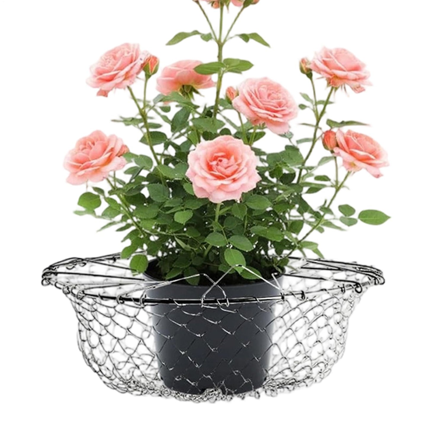 Adjustable Planter Insert - Heavy Duty Rustproof Riser Chains,Planter Filler Support,for Outdoor Indoor Flower Potted Home