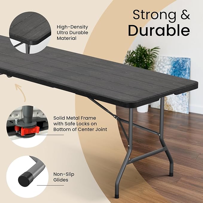 Our Modern Space 8 Feet Foldable Table