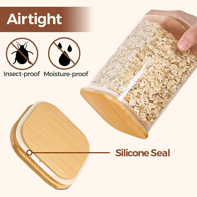 ComSaf Airtight Glass Storage Canister