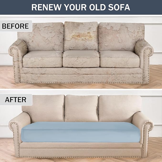 Stretch Cushion Cover, Soft Velvet Plush Cushion Slipcovers Loveseat Sofa