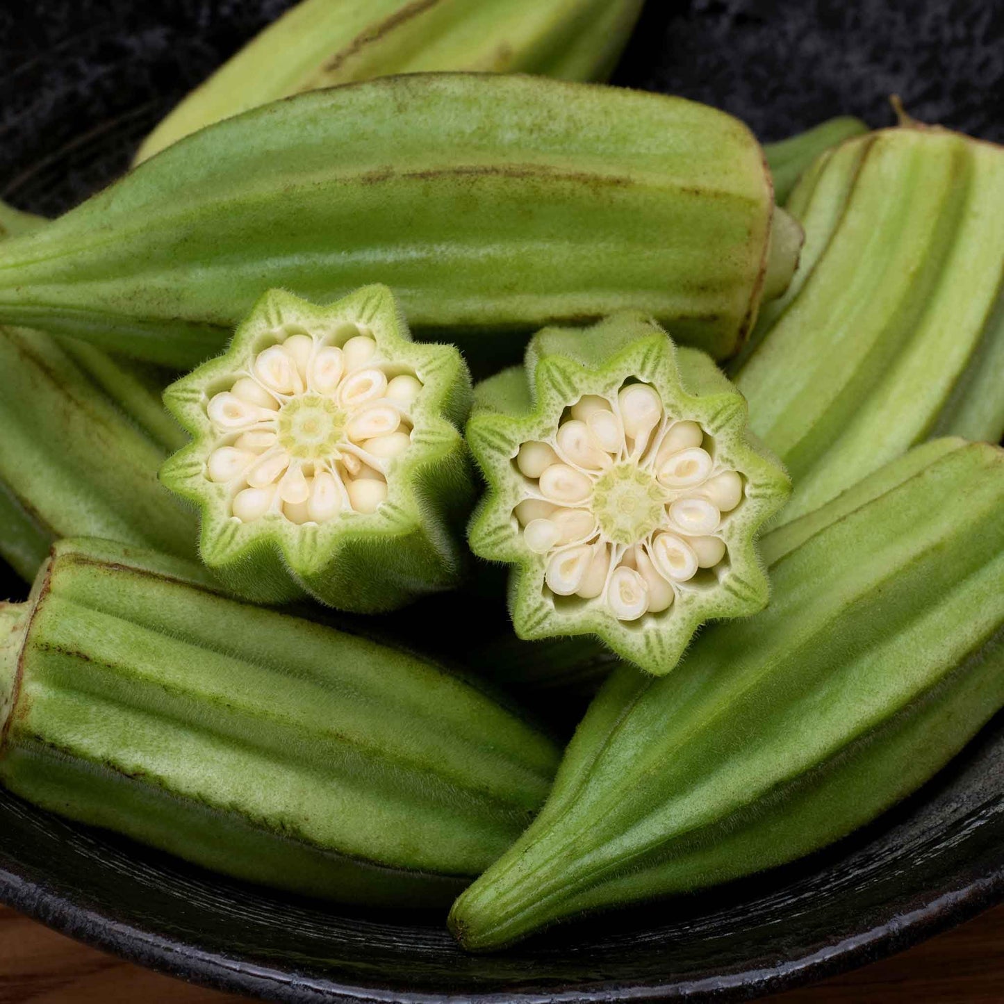 Eden Brothers Okra Seeds - Star of David Non-GMO Seeds for Planting, 1 Ounce | Low-Maintenance Vegetable Seeds, Plant During Warm Season, Zones 10, 2, 3, 4, 5, 6, 7, 8, 9