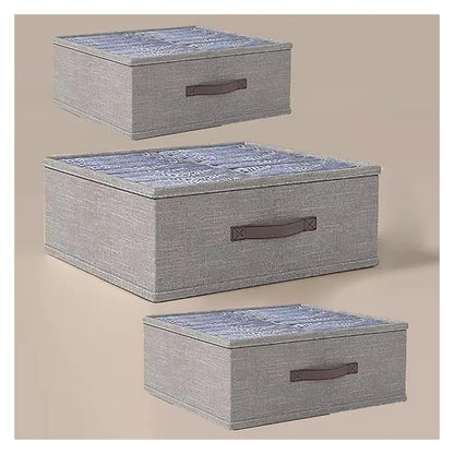 10/16/24 Grids Wardrobe Clothes Storage Organizer With PP Board Cabinet Foldable Drawer Sweater T-Shirt Jeans Storage Boxs(F)