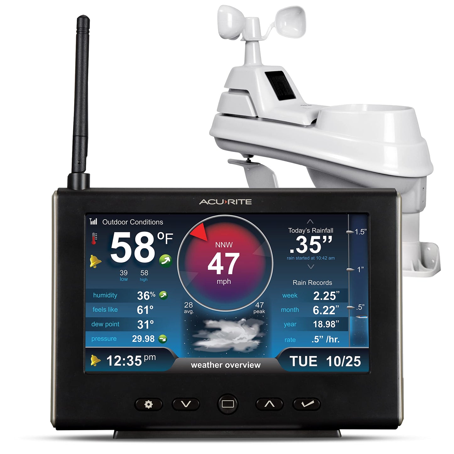 AcuRite 01535M 5-in-1 HD Weather Station Bundle with 06052M Remote Battery Pack