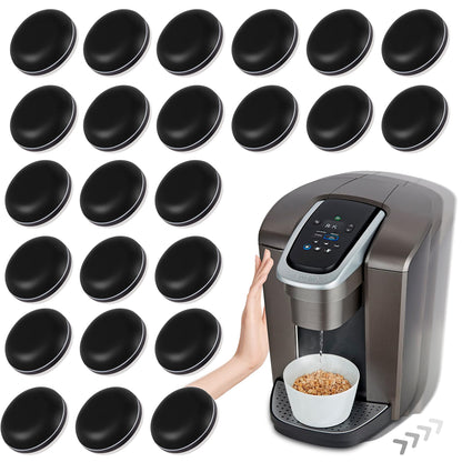 Appliance Sliders for Kitchen 24 PCS Self-Adhesive Small Kitchen Finds Appliance Slider Hacks Easy to MovIing & Space Saving Must Have Home Gadgets Mixer Accessories for Countertop
