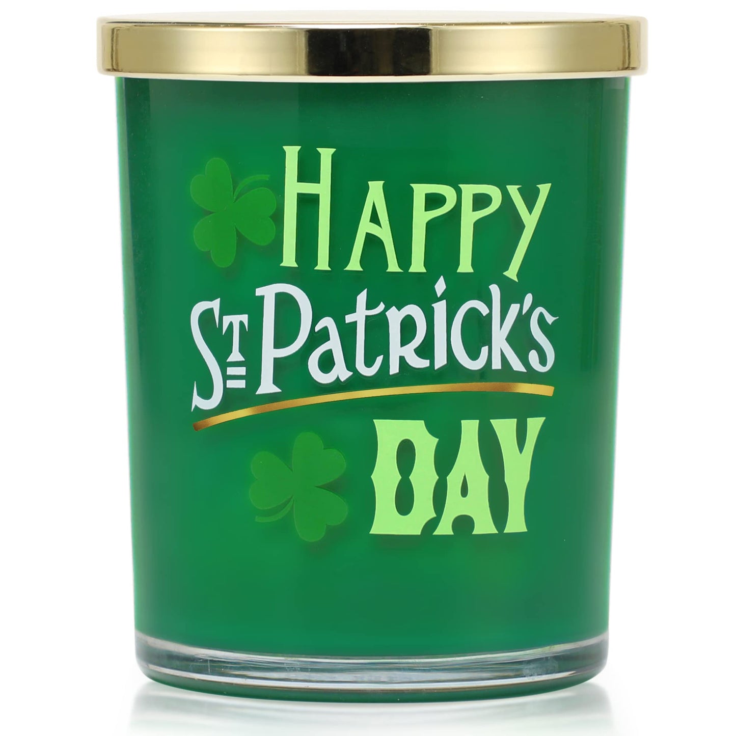 St. Patrick's Day Scented Candle Gifts - Eucalyptus Candle, St Patricks Day Decorations, Holiday Candles Gift, 10oz Soy Wax