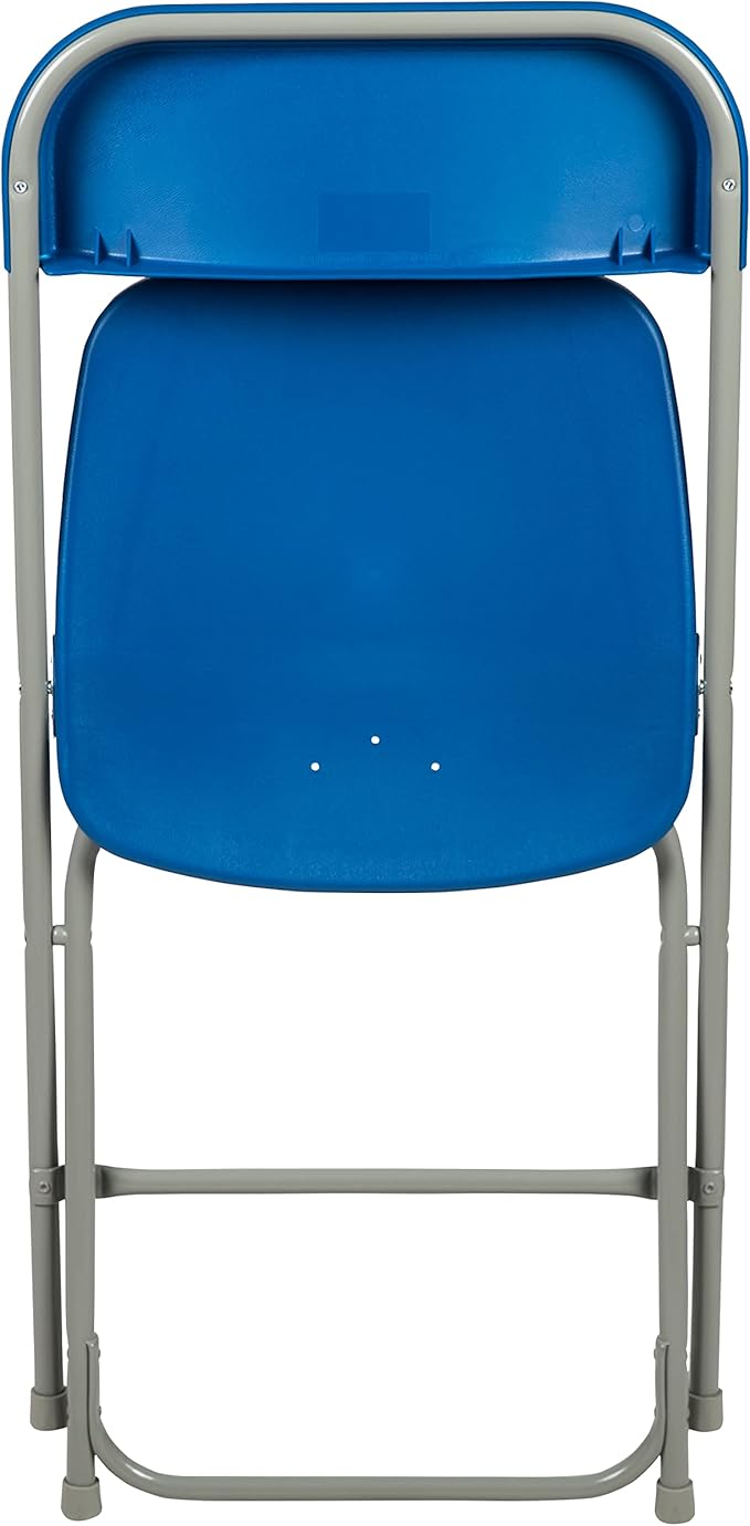 Flash Furniture Hercules Series Plastic Folding Chair - Blue - 6 Pack 650LB Weight Capacity Comfortable Event Chair-Lightweight Folding Chair