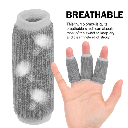 uxcell 10pcs Finger Protectors Splints, Compression Finger Sleeves Thumb Brace for Trigger Finger, Elastic Covers for Basketball, Breathable Finger Supporter 2.2" x 1"