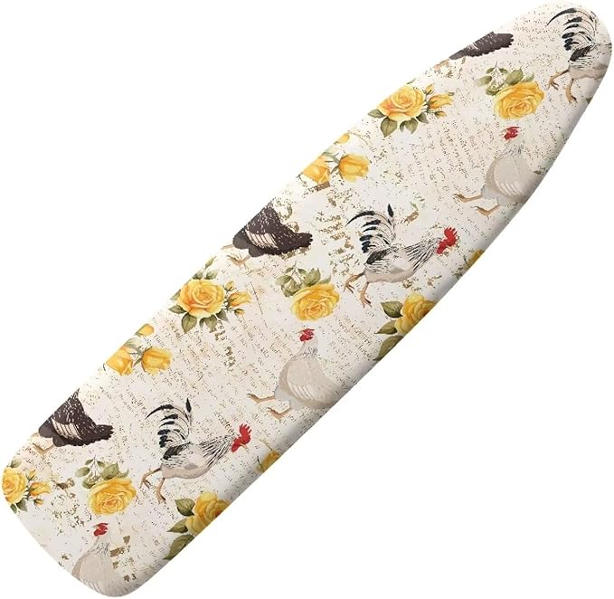 Sprowallow Rooster Rose Ironing Board Cover and Pad