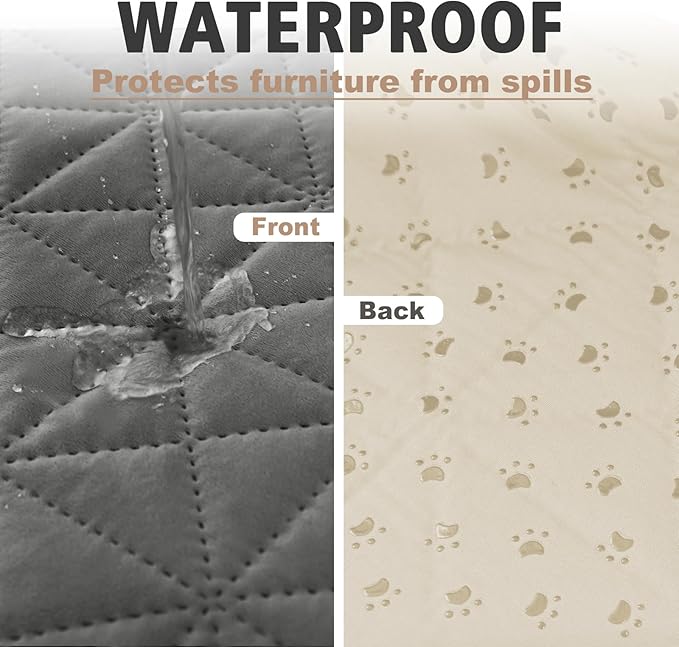 Ameritex Sofa Cover Waterproof for Seats Couch Cover for Dogs Pet Couch Cover