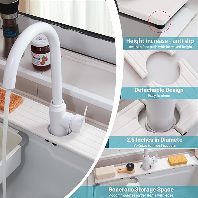 Fast Drying Stone Faucet Mat for Kitchen Sink
