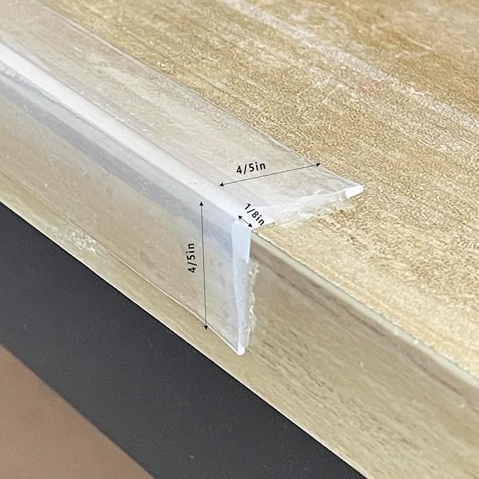 Edge Protector 100% Silicone, Baby Proofing Corners Clear Guards, Pre-Tape