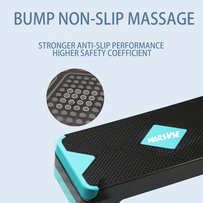 Steppers for Exercise at Home,Exercise Step,26.5-Inch Pedals with 4-Inch and 6-Inch and 8-Inch Height Adjustable Lifters, Women's Home Gym Aerobics Equipment,Adjustable Aerobics Pedals,Stepped